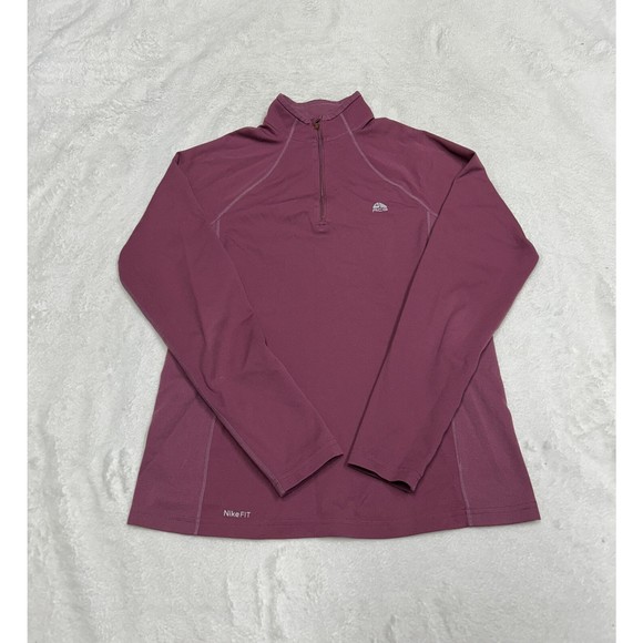 Nike ACG Dri-Fit Women's Purple Long Sleeve Quarter Zip Pullover Size Medium - Picture 1 of 12